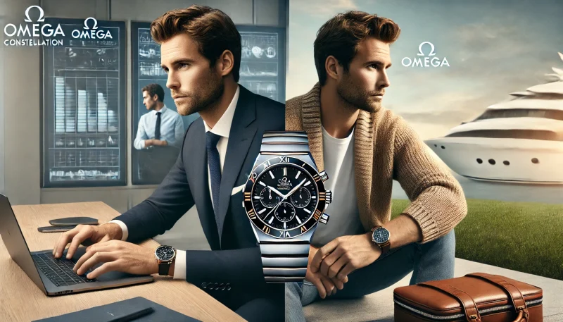 スーツとカジュアルウェアの両方に合うオメガ コンステレーション