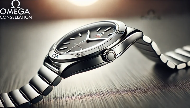 横から見たオメガ コンステレーション Cラインケースのフォルム